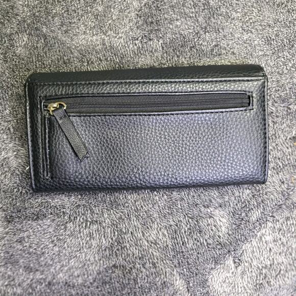 Juicy Couture Black Wallet With Gold Lettering Spellout - Picture 4 of 6